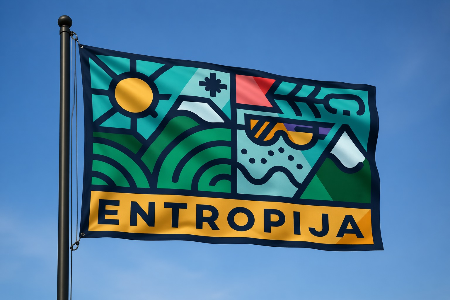 Entropija zastava na vetru